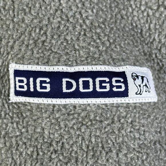 Big Dogs Men's Size 2XL Gray Polar Dogs Quarter-Zip Fleece Jacket - Picture 5 of 12